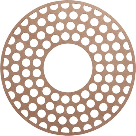 Ekena Millwork Fink Wood Fretwork Pierced Ceiling Medallion, Wood (Paint Grade), 26"OD x 9 1/2"ID x 3/8"T CMWP26X26X0375FFMF